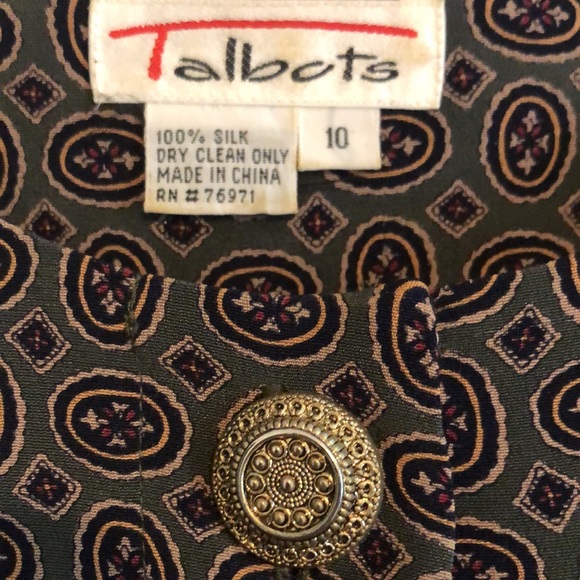 Talbots 100% silk dress size 10 - Picture 4 of 4